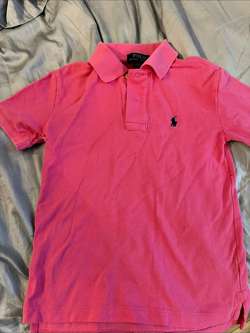 Polo Ralph Lauren Cotton Mesh Polo Shirt Pink Small